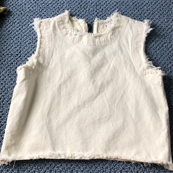 Distressed denim top! - Picture 1 of 4